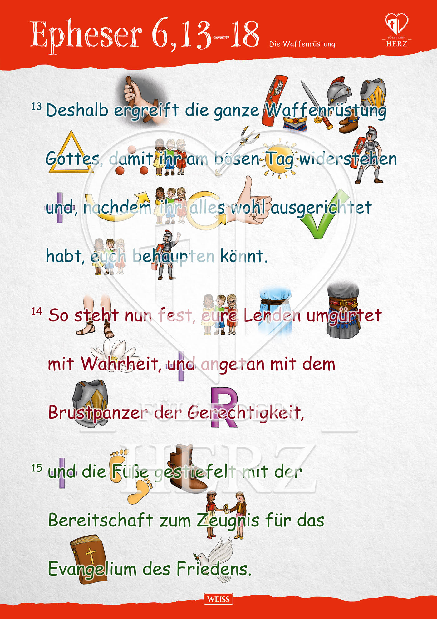 Bibelvers Poster - Die Waffenrüstung