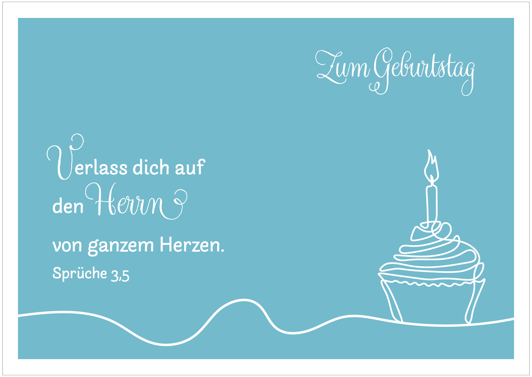 Postkarte - Zum Geburtstag 