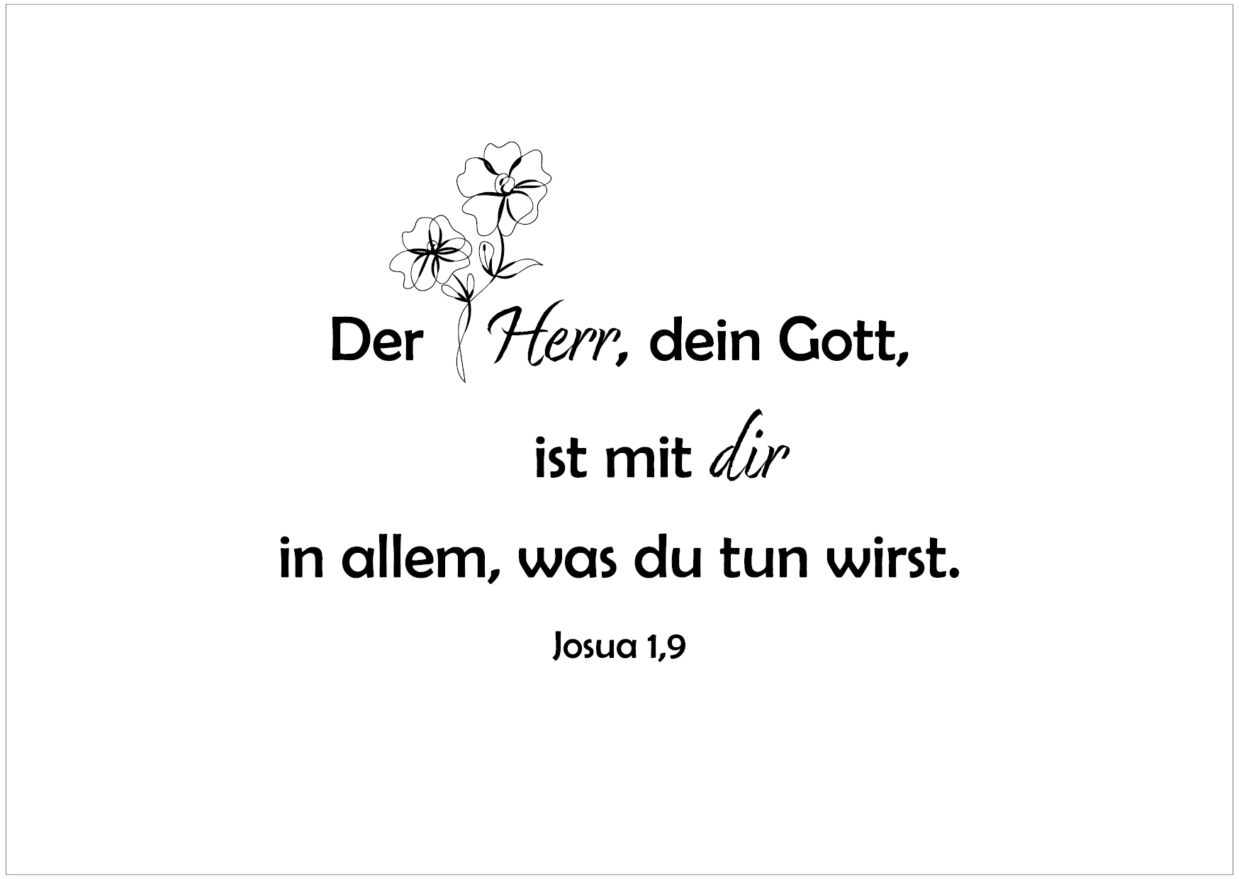 Postkarte - Dein Gott ist mit dir