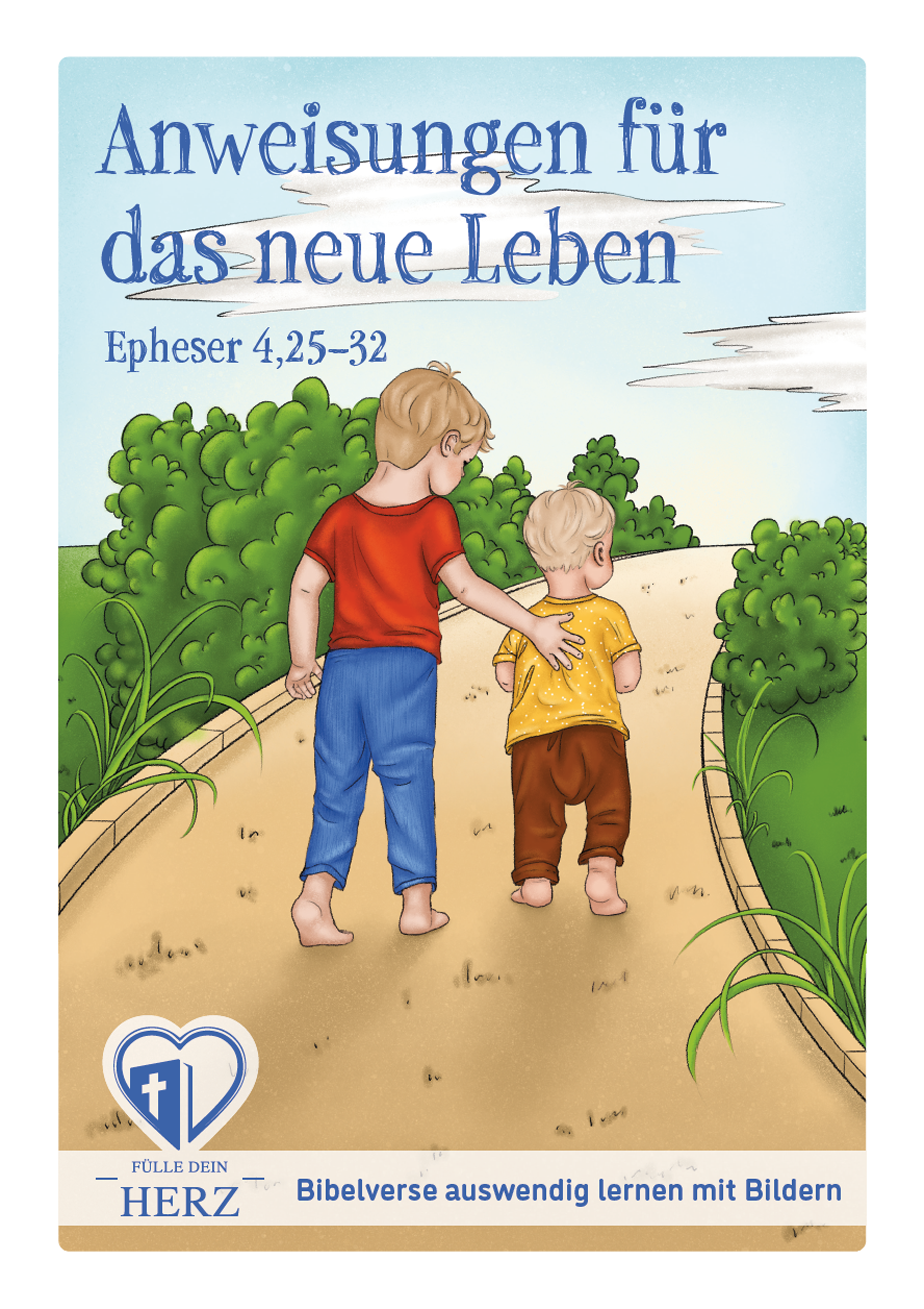 Bibelvers Poster - Anweisungen für das neue Leben 